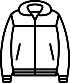 Nylon Jacket Silhouette Svg Vector, Free Vectors File